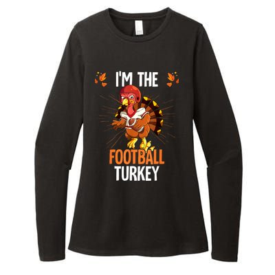 Thanksgiving IM The Football Turkey Womens CVC Long Sleeve Shirt