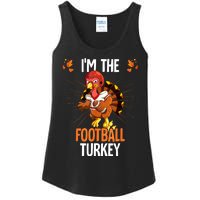 Thanksgiving IM The Football Turkey Ladies Essential Tank