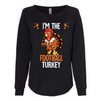 Thanksgiving IM The Football Turkey Womens California Wash Sweatshirt