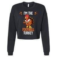 Thanksgiving IM The Football Turkey Cropped Pullover Crew