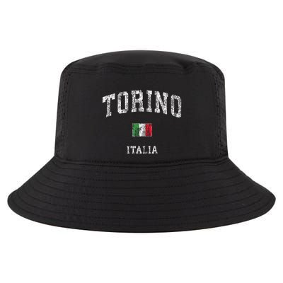 Turin Italy Torino Italia Vintage Athletic Sports Cool Comfort Performance Bucket Hat