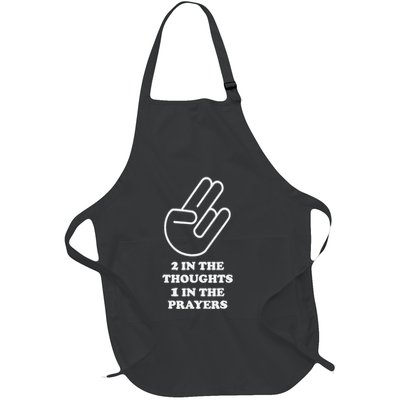Two In The Thoughts One In The Prayers Funny Full-Length Apron With Pockets