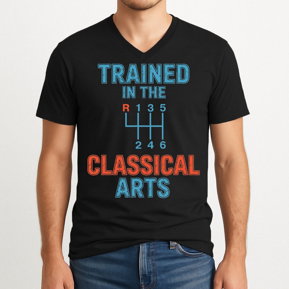Trained In The Classical Arts V-Neck T-Shirt