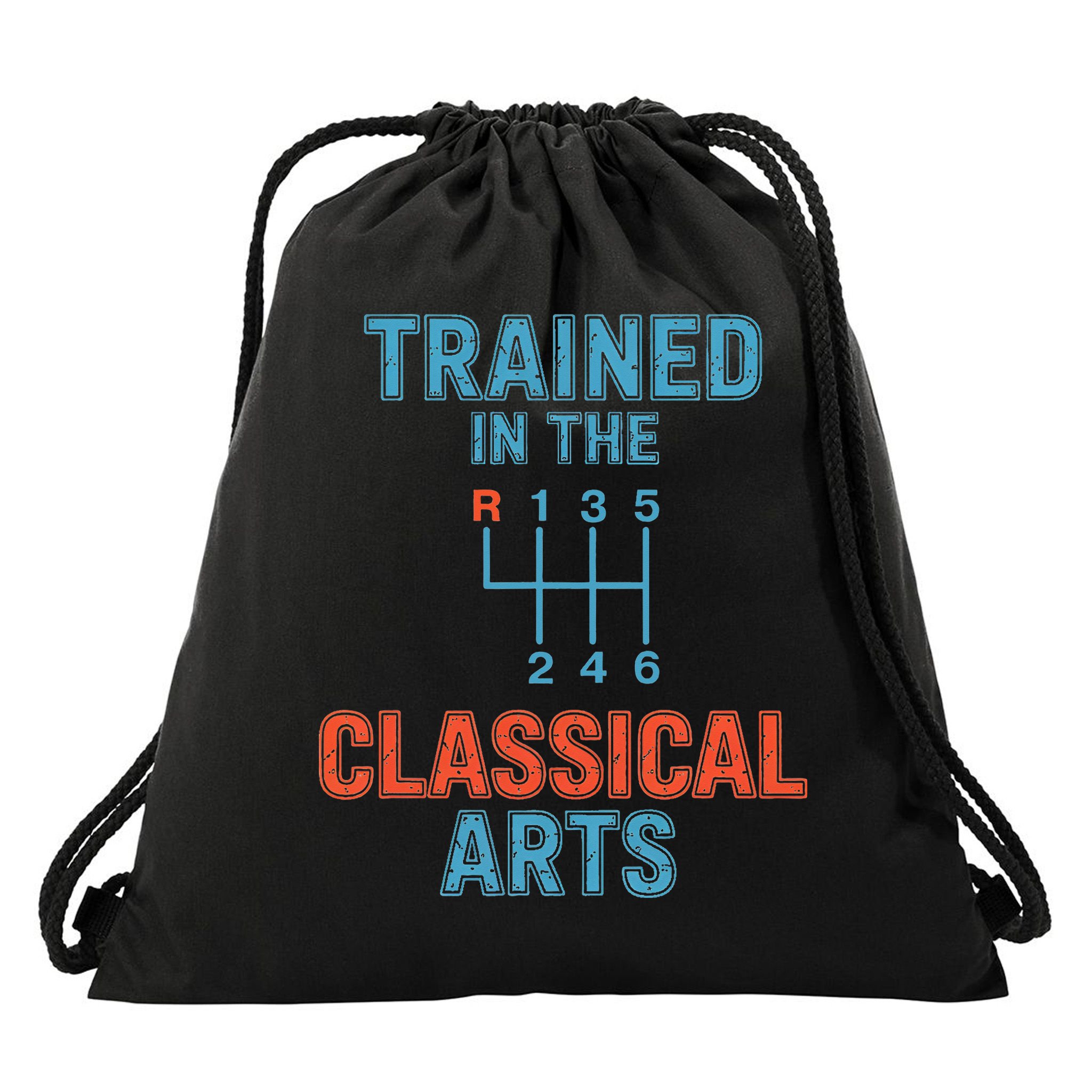 Trained In The Classical Arts Drawstring Bag