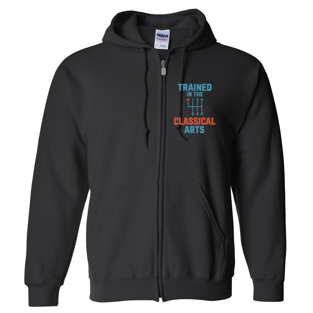 Trained In The Classical Arts Full Zip Hoodie