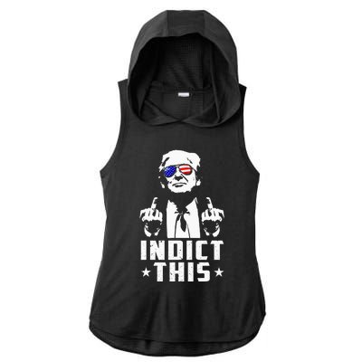 Trump Indict This Political Arrest For Republican Ladies PosiCharge Tri-Blend Wicking Draft Hoodie Tank