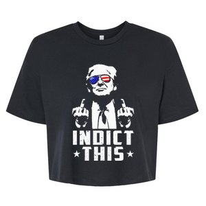 Trump Indict This Political Arrest For Republican Bella+Canvas Jersey Crop Tee