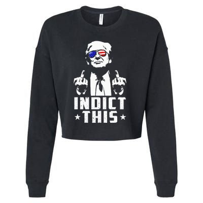 Trump Indict This Political Arrest For Republican Cropped Pullover Crew