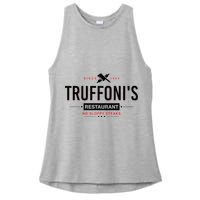 Truffonis I Think You Should Leave Ladies PosiCharge Tri-Blend Wicking Tank
