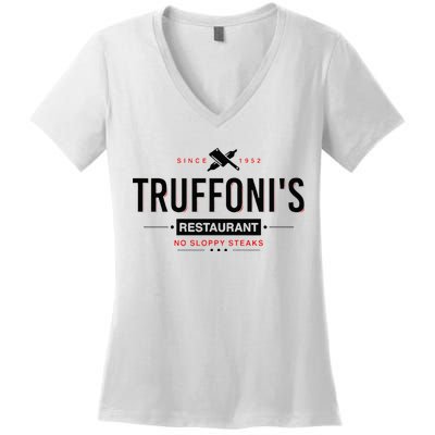 Truffonis I Think You Should Leave Women's V-Neck T-Shirt