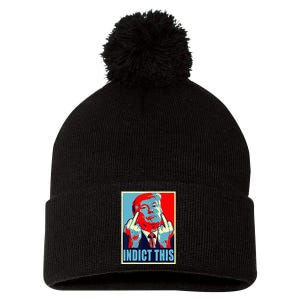 Trump Indict This Pom Pom 12in Knit Beanie