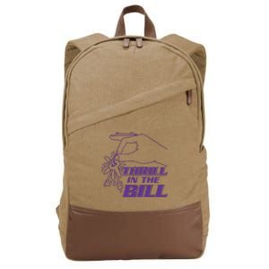 Thrill In The B Chicks University Cotton Canvas Backpack