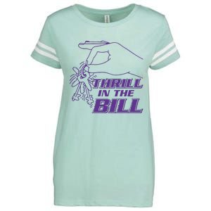 Thrill In The B Chicks University Enza Ladies Jersey Football T-Shirt