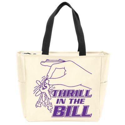 Thrill In The B Chicks University Zip Tote Bag