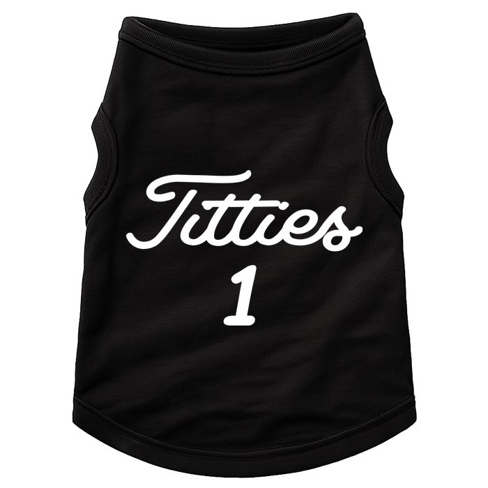 Titties 1 2 3 4 Custom Golf Ball Personalize Matching Doggie Tank