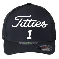 Titties 1 2 3 4 Custom Golf Ball Personalize Matching Flexfit Unipanel Trucker Cap