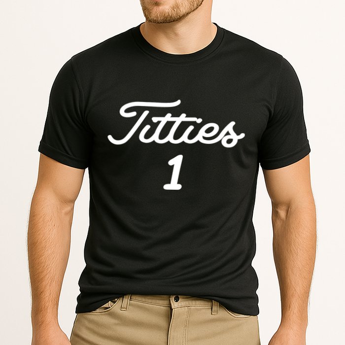 Titties 1 2 3 4 Custom Golf Ball Personalize Matching Performance Shirt