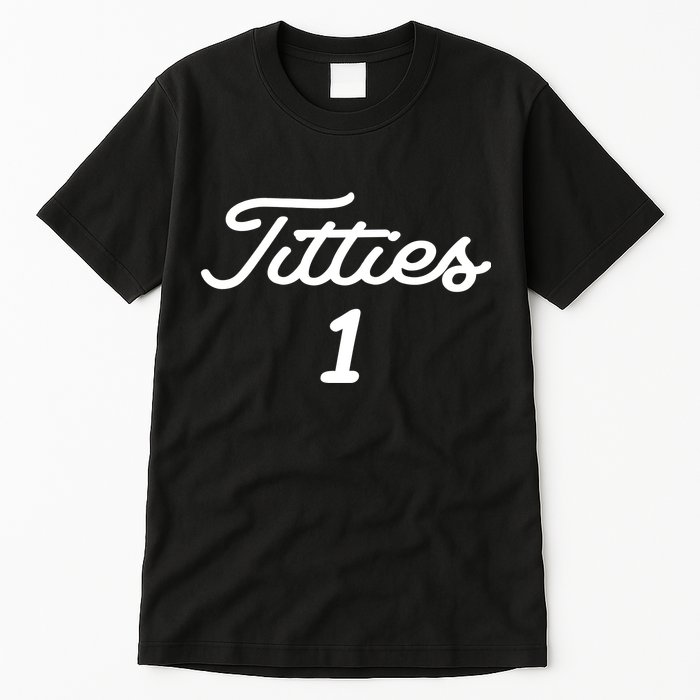 Titties 1 2 3 4 Custom Golf Ball Personalize Matching Tall T-Shirt