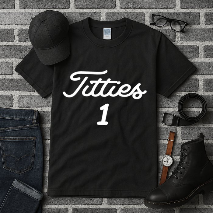 Titties 1 2 3 4 Custom Golf Ball Personalize Matching Tall T-Shirt