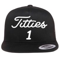 Titties 1 2 3 4 Custom Golf Ball Personalize Matching Flat Bill Trucker Hat