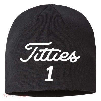 Titties 1 2 3 4 Custom Golf Ball Personalize Matching Sustainable Beanie
