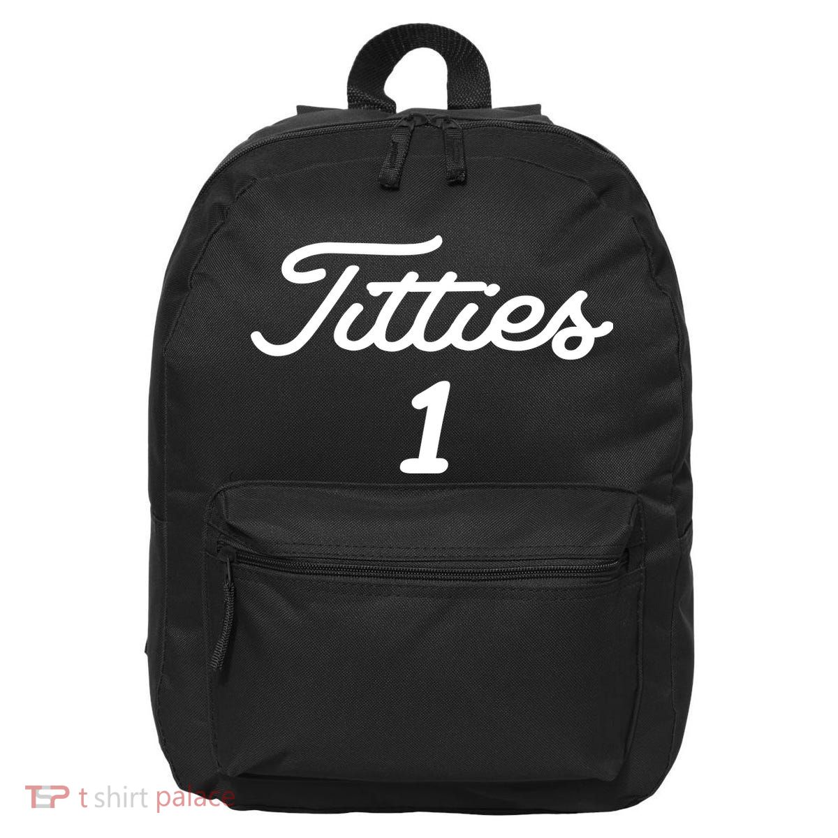 Titties 1 2 3 4 Custom Golf Ball Personalize Matching 16 in Basic Backpack