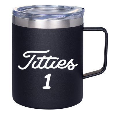 Titties 1 2 3 4 Custom Golf Ball Personalize Matching 12oz Stainless Steel Coffee Mug