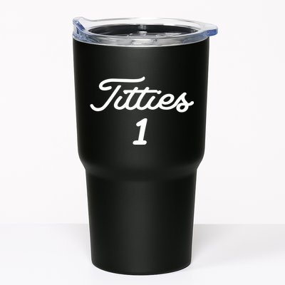 Titties 1 2 3 4 Custom Golf Ball Personalize Matching Tumbler