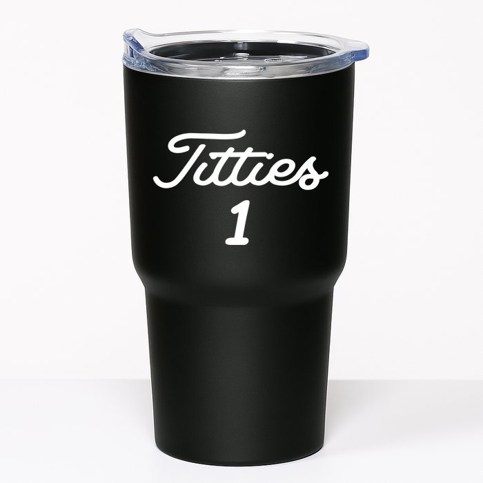 Titties 1 2 3 4 Custom Golf Ball Personalize Matching Tumbler