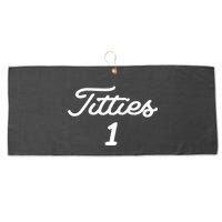 Titties 1 2 3 4 Custom Golf Ball Personalize Matching Large Microfiber Waffle Golf Towel