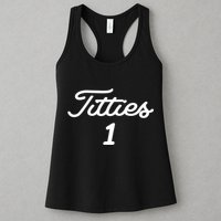 Titties 1 2 3 4 Custom Golf Ball Personalize Matching Womens Tank Top