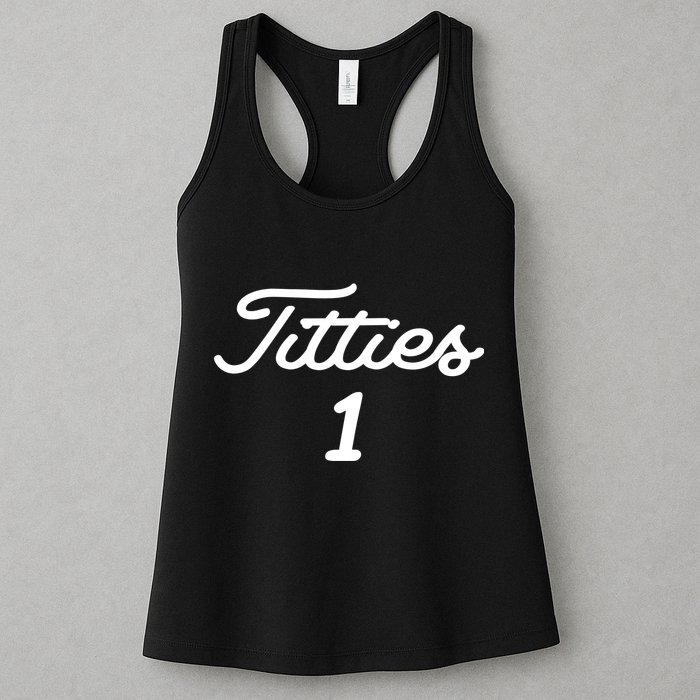 Titties 1 2 3 4 Custom Golf Ball Personalize Matching Womens Tank Top
