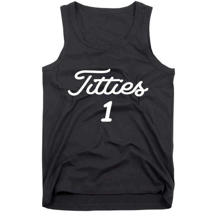 Titties 1 2 3 4 Custom Golf Ball Personalize Matching Tank Top