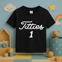 Titties 1 2 3 4 Custom Golf Ball Personalize Matching Toddler T-Shirt
