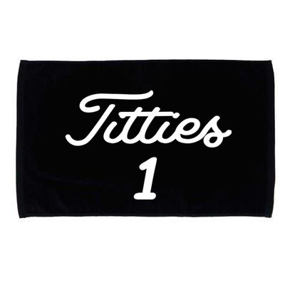 Titties 1 2 3 4 Custom Golf Ball Personalize Matching Microfiber Hand Towel