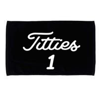 Titties 1 2 3 4 Custom Golf Ball Personalize Matching Microfiber Hand Towel