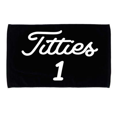 Titties 1 2 3 4 Custom Golf Ball Personalize Matching Microfiber Hand Towel