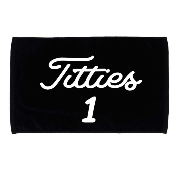 Titties 1 2 3 4 Custom Golf Ball Personalize Matching Microfiber Hand Towel
