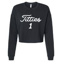 Titties 1 2 3 4 Custom Golf Ball Personalize Matching Cropped Pullover Crew