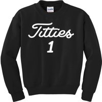 Titties 1 2 3 4 Custom Golf Ball Personalize Matching Kids Sweatshirt