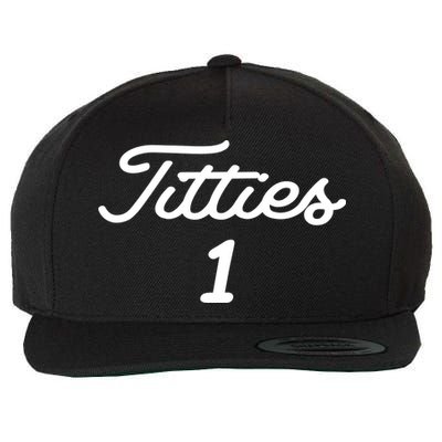 Titties 1 2 3 4 Custom Golf Ball Personalize Matching Wool Snapback Cap