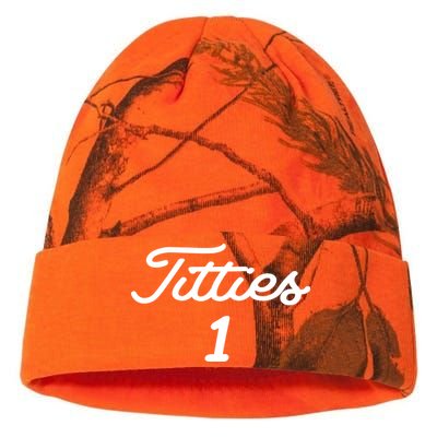 Titties 1 2 3 4 Custom Golf Ball Personalize Matching Kati Licensed 12" Camo Beanie