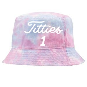 Titties 1 2 3 4 Custom Golf Ball Personalize Matching Tie-Dyed Bucket Hat