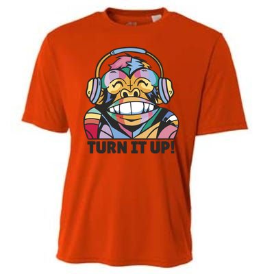 Turn It Up Music Monkey Cooling Performance Crew T-Shirt