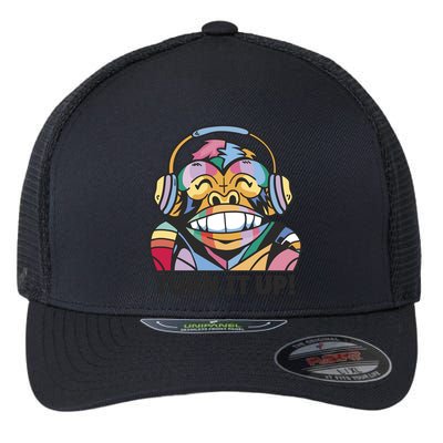 Turn It Up Music Monkey Flexfit Unipanel Trucker Cap