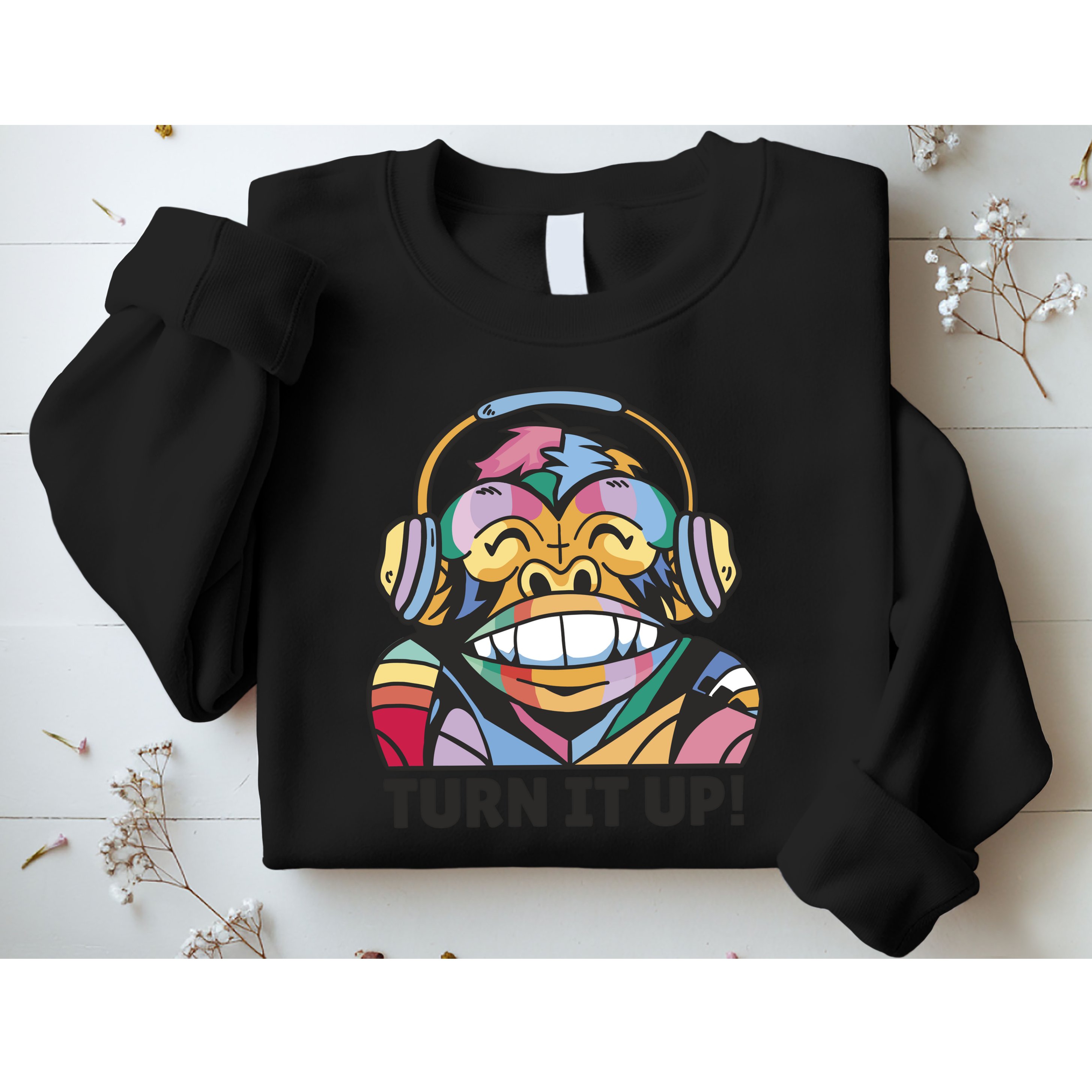 Turn It Up Music Monkey Sweatshirt