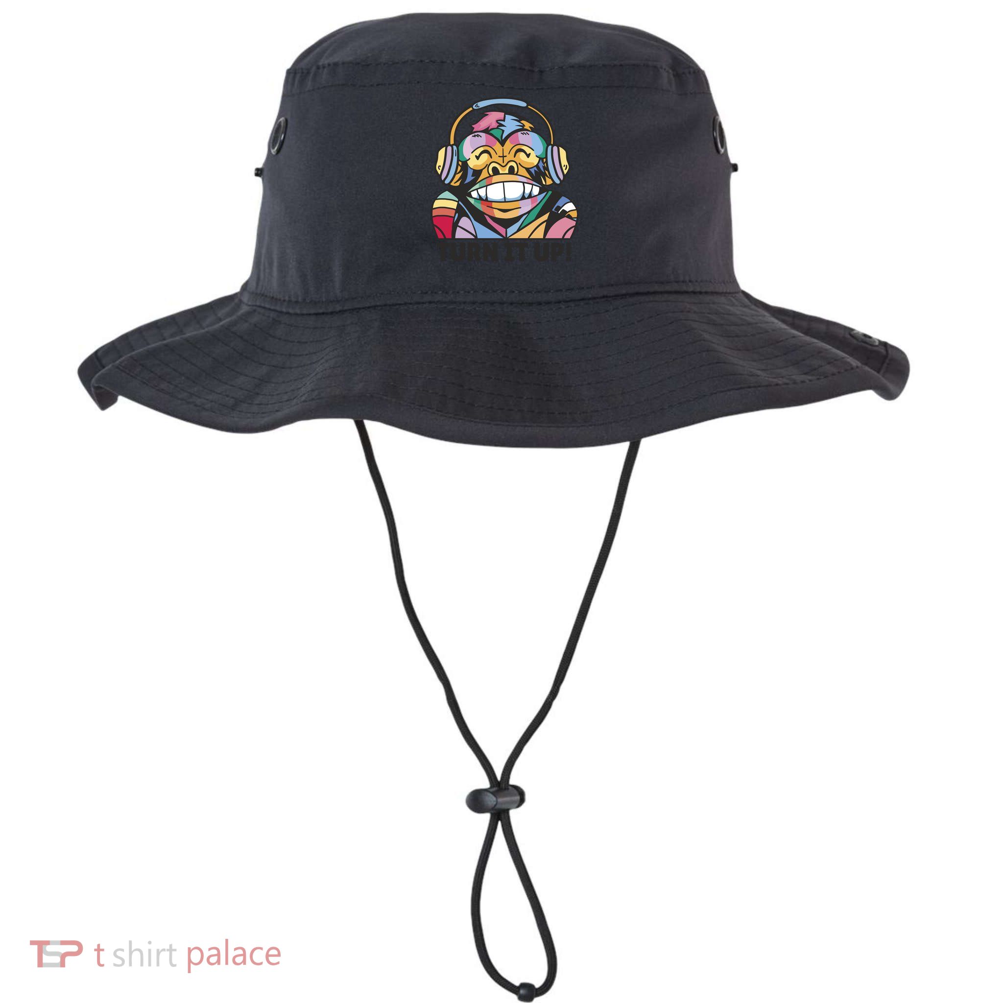 Turn It Up Music Monkey Bucket Hat