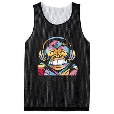 Turn It Up Music Monkey Mesh Reversible Basketball Jersey Tank