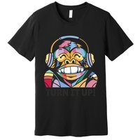 Turn It Up Music Monkey Premium T-Shirt