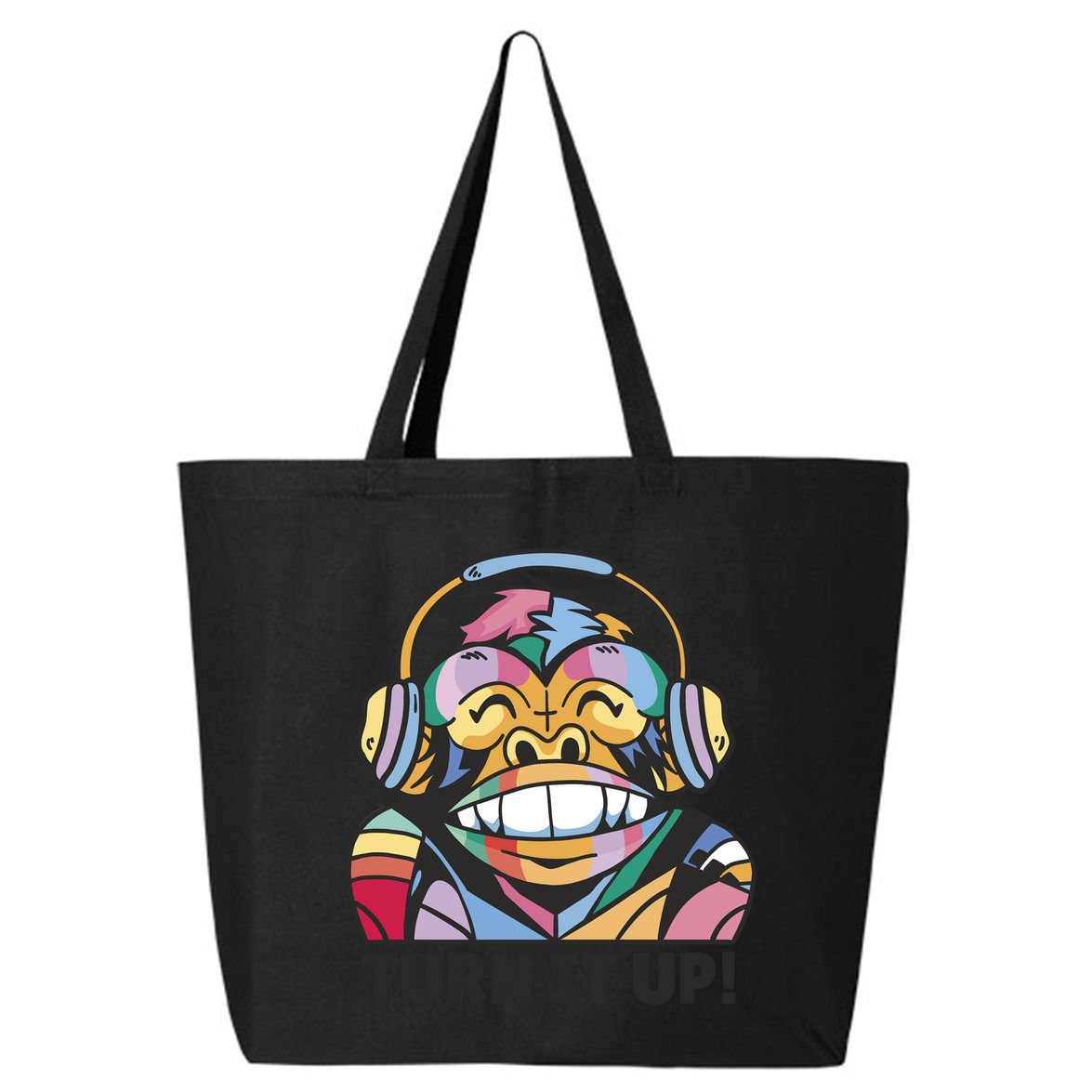 Turn It Up Music Monkey 25L Jumbo Tote